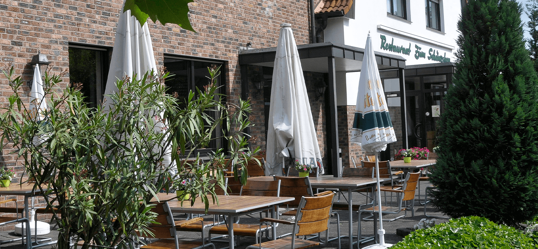 Sonnenterrasse des Restaurants Zum Schänzchen in Nettetal