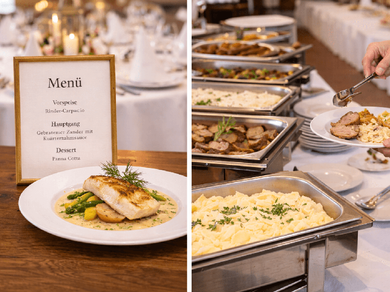 Menü_Buffet Menü oder Buffet?