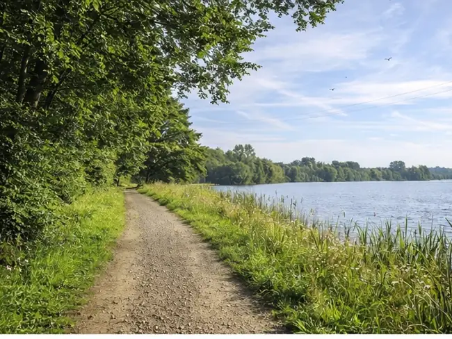 Spaziergang mit der Familie am Breyler See