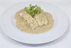 Kabeljau mit Dijon-Senfsauce Kabeljau mit Dijon-Senfsauce